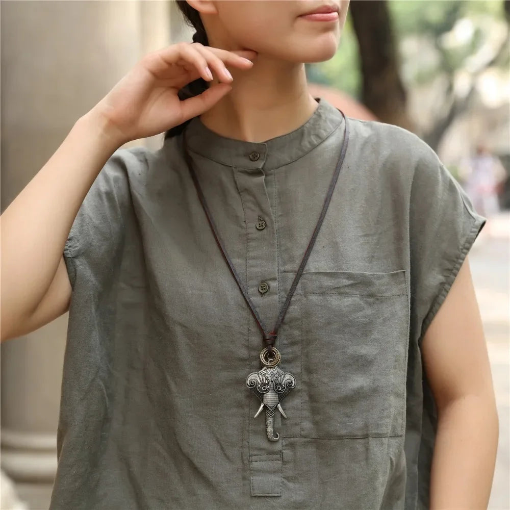 Colar Choker necklaces & pendants Men Necklace Fashion Jewelry Vintage kolye Leather Necklaces Men Statement Necklace for Women