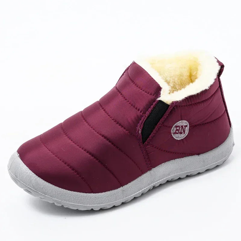 Winter Boots for Women Waterproof Snow Boots Botines Mujer 2025 New Slip on Plus Size Women Shoes Flat Couple Cotton Shoes Men