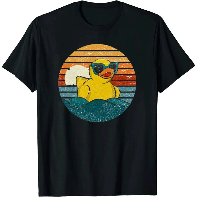 Cute Rubber Duck Lover Bird Quack Duckies Funny Ducky T-Shirt T  Fashion Men Tops Shirts Casual High Quality Cotton Cotton Shirt