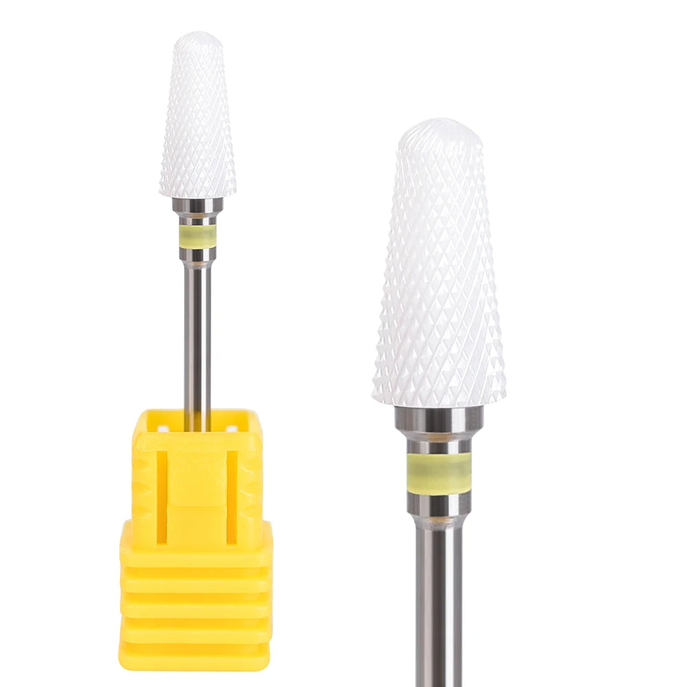 KADS Ceramic Carbide Nail Drill Bit 3/32" Electric Ceramic Cutter Nail File Manicure Pedicure Machine Tool Milling Cutters