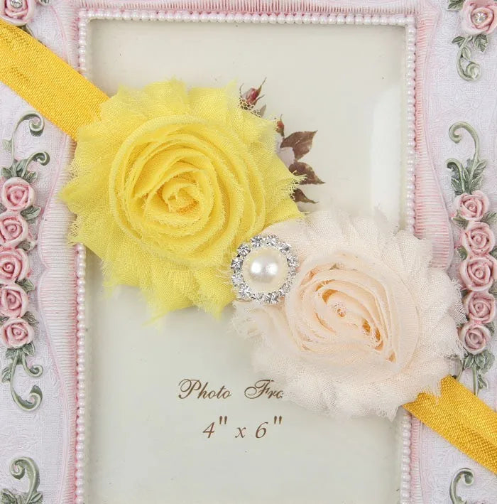 Baby Headband Girl Newborn Kids Children Flower Pearl Floral Rubber Bands Hair Accessory Christmas Gift Turban Bow Photography