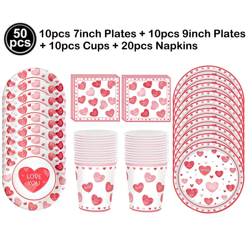 Valentine's Day Red Silver Love Sequin For Girls Couple Confession Gifts  Wedding Festival  Table Confetti Decoration Supplies