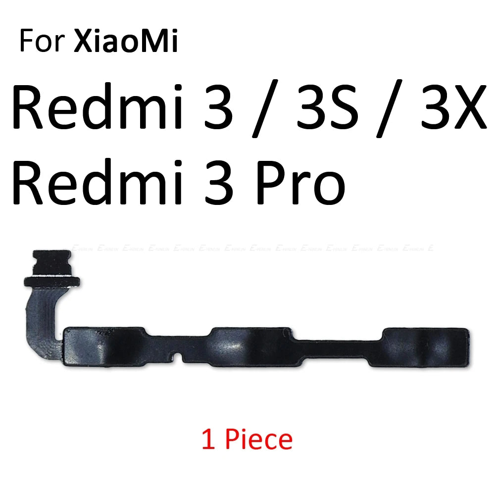 For Xiaomi Redmi 3X 3 3S 4A 5 Plus Note 5 5A 2 4 3 Pro Special Edition 4X Global Power Switch On Off Volume Button Flex Cable