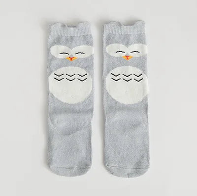 1 Pair Unisex Lovely Cute Cartoon Fox Kids baby Socks Knee Girl Boy Baby Toddler Socks animal infant Soft Cotton Socks Leg Warm