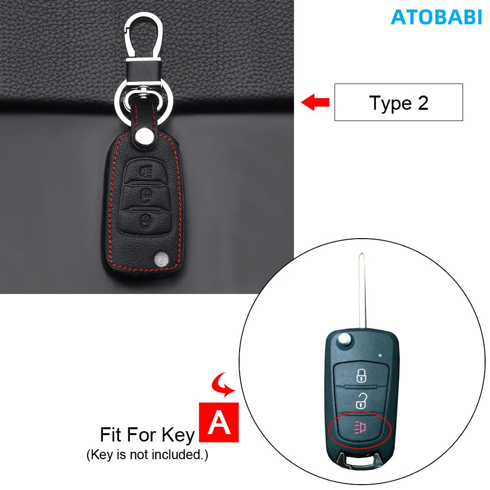 Custodia in pelle per chiavi auto per Great Wall Haval Hover H1 H3 H6 H2 H5 C50 C30 C20R M4 portachiavi pieghevole a 3 pulsanti con telecomando