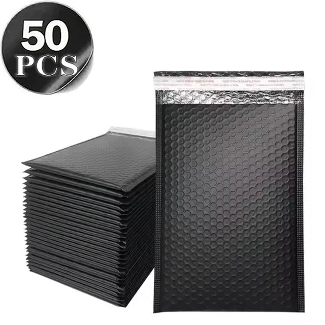 50 Pieces of Self Seal White Bubble Mailing Envelopes with Bubble Padding Designed for Shipping and Packaging Protecting