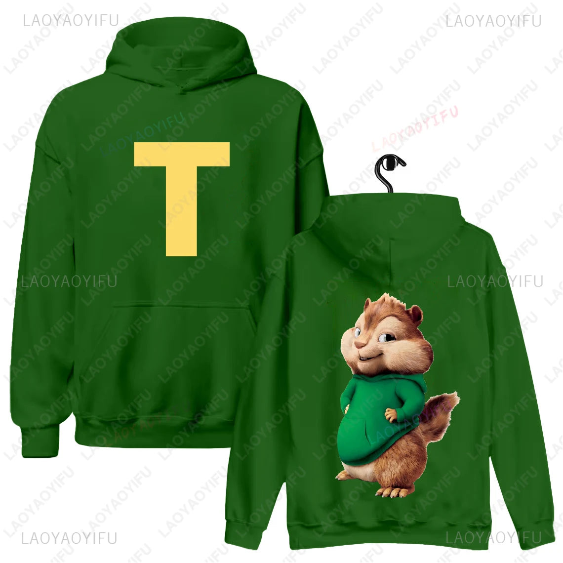 Funny Alvin and The Chipmunks: The Squeakquel's Printed Hoodie Woman Man Drop Shoulder Sweatshirt Available Best Friend Pullover