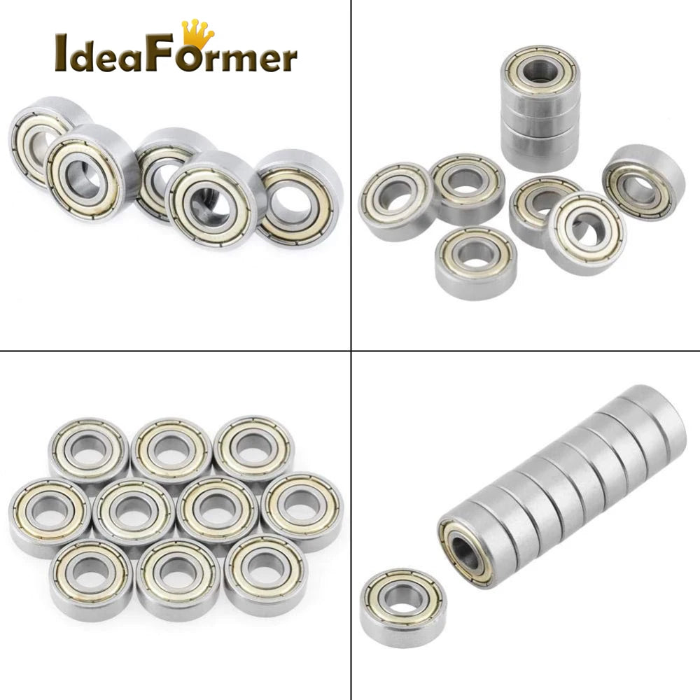 IdeaFormer 10pcs ABEC 7 625ZZ Ball Bearing Deep Groove bearing 5*16*5 mm Miniature Deep Groove 3D Printer Parts