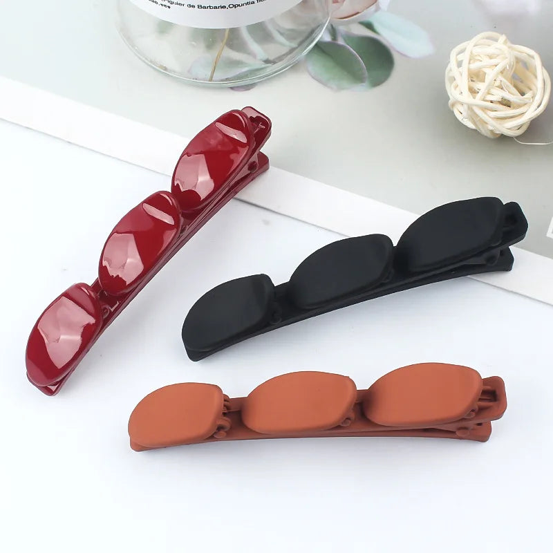 Plastic Edge Clip Hairpin Accessories Plus Size 9CM Fish Beak Hair Clip Multiple Styles Seamless Clip Girls Hair Accessoires