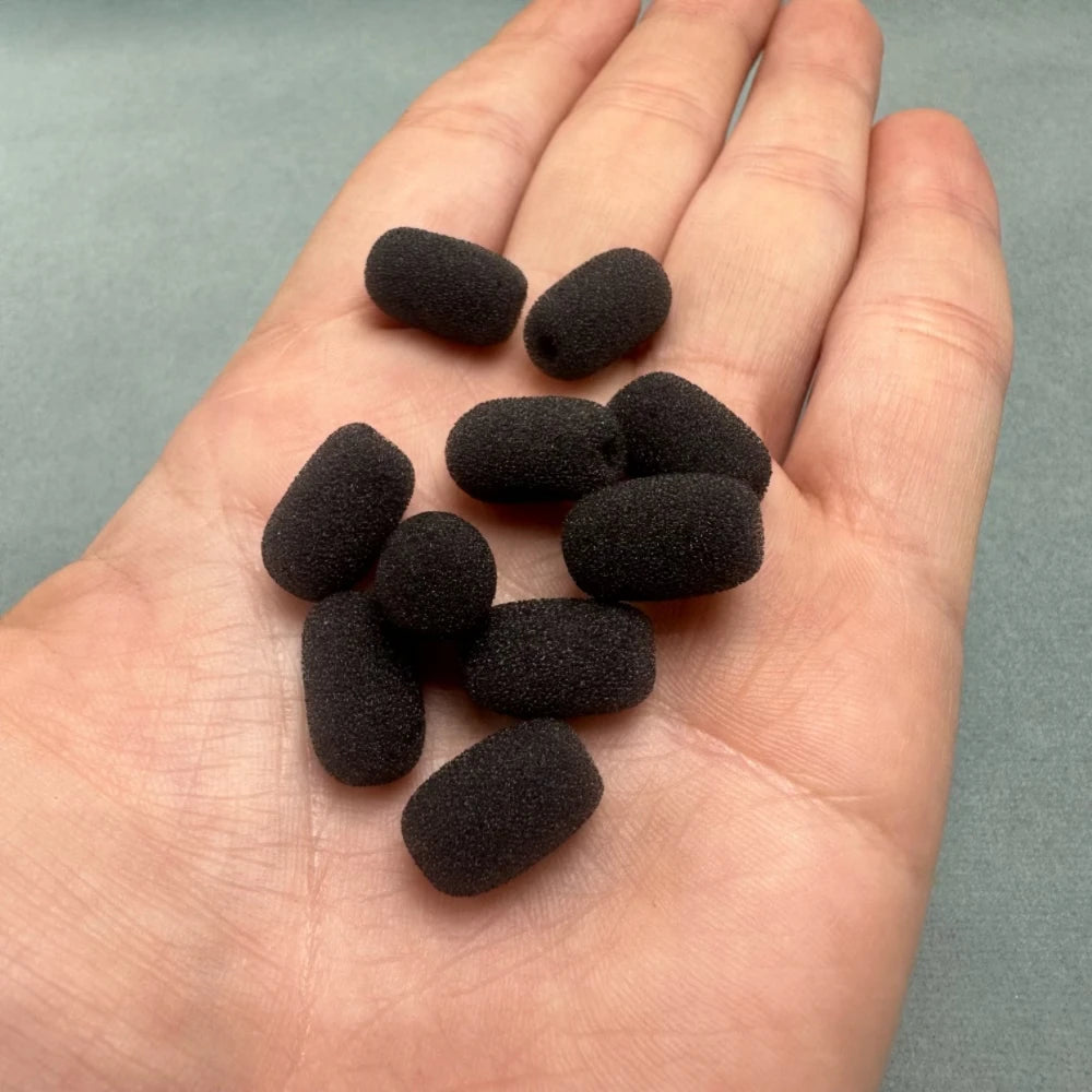 5pcs/lot Invisible Microphone Special Foam Cover Smallest Skin Color Mini Mic Sponge Microphone Replacement Windscreen