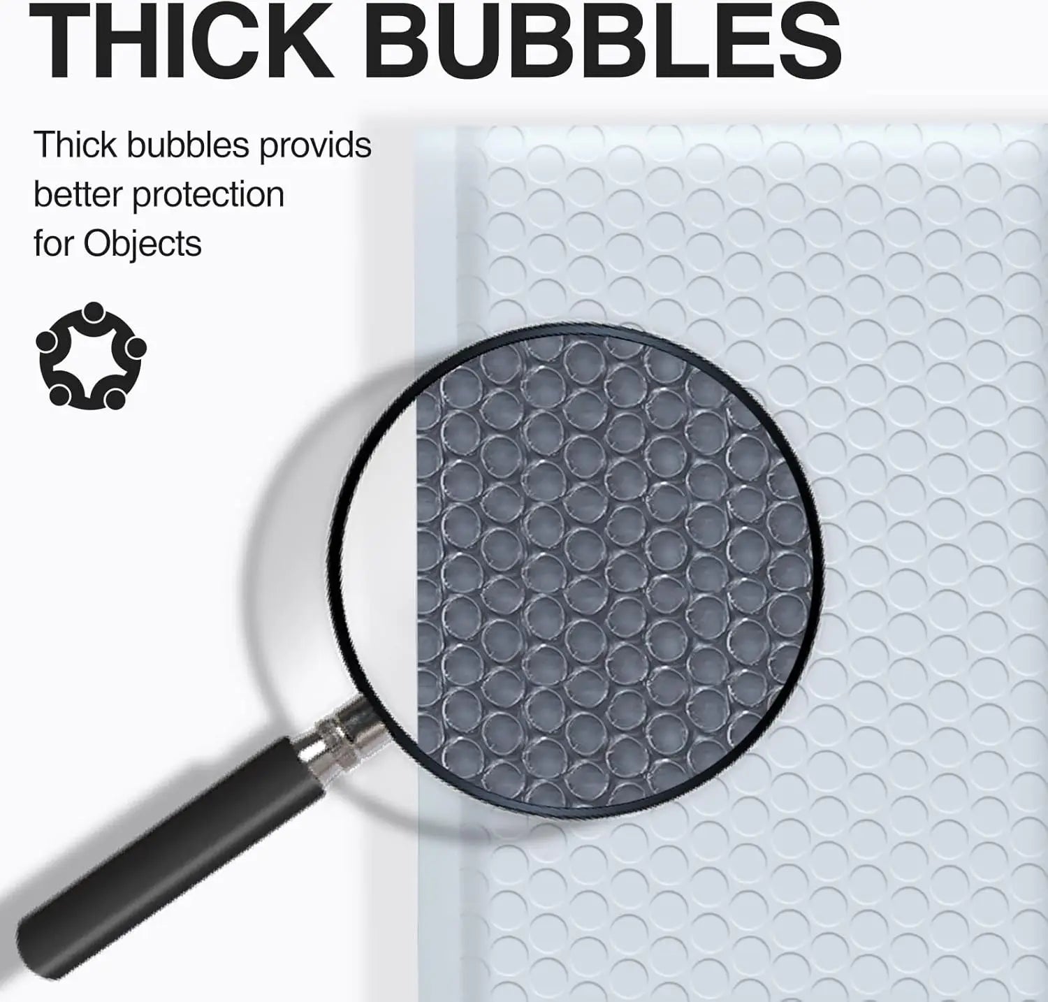 50 Pieces of Self Seal White Bubble Mailing Envelopes with Bubble Padding Designed for Shipping and Packaging Protecting