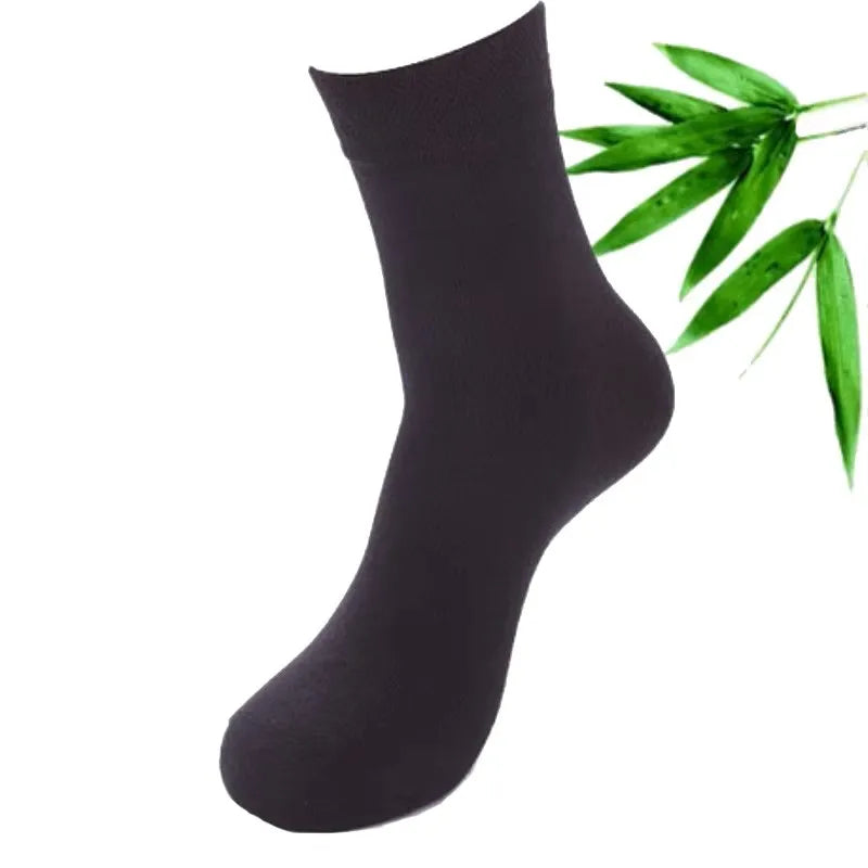 High Quality New Arrival Brand 5Pairs/lot Men Socks Cotton & Bamboo Fiber Classic Business Men's Socks Deodorant Dress Socks