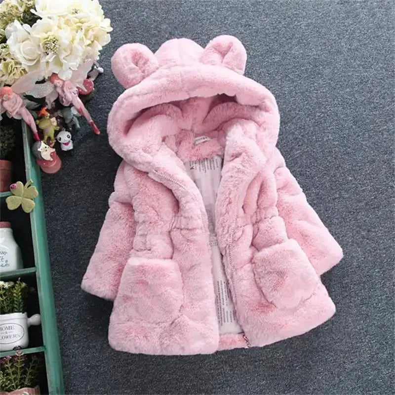 Winter Coat For Children Fleece Hooded Jacket Thicken Keep Warm Girl Coats New Year Gifts Girls Autumn Clothes Christmas Costume