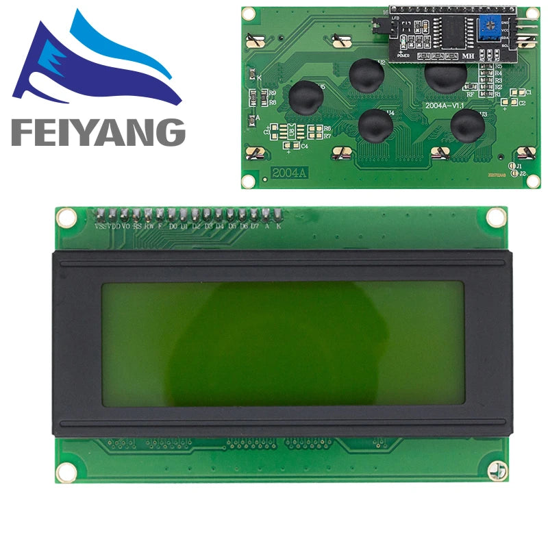 LCD2004+I2C 2004 20x4 2004A Blue/Green screen HD44780 Character LCD /w IIC/I2C Serial Interface Adapter Module For Arduino