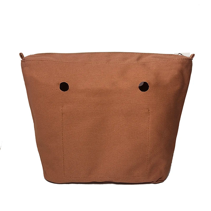 New Classic Size Solid waterproof Insert Inner Lining Insert Zipper Pocket for Obag O Bag handbag Silicone package accessories