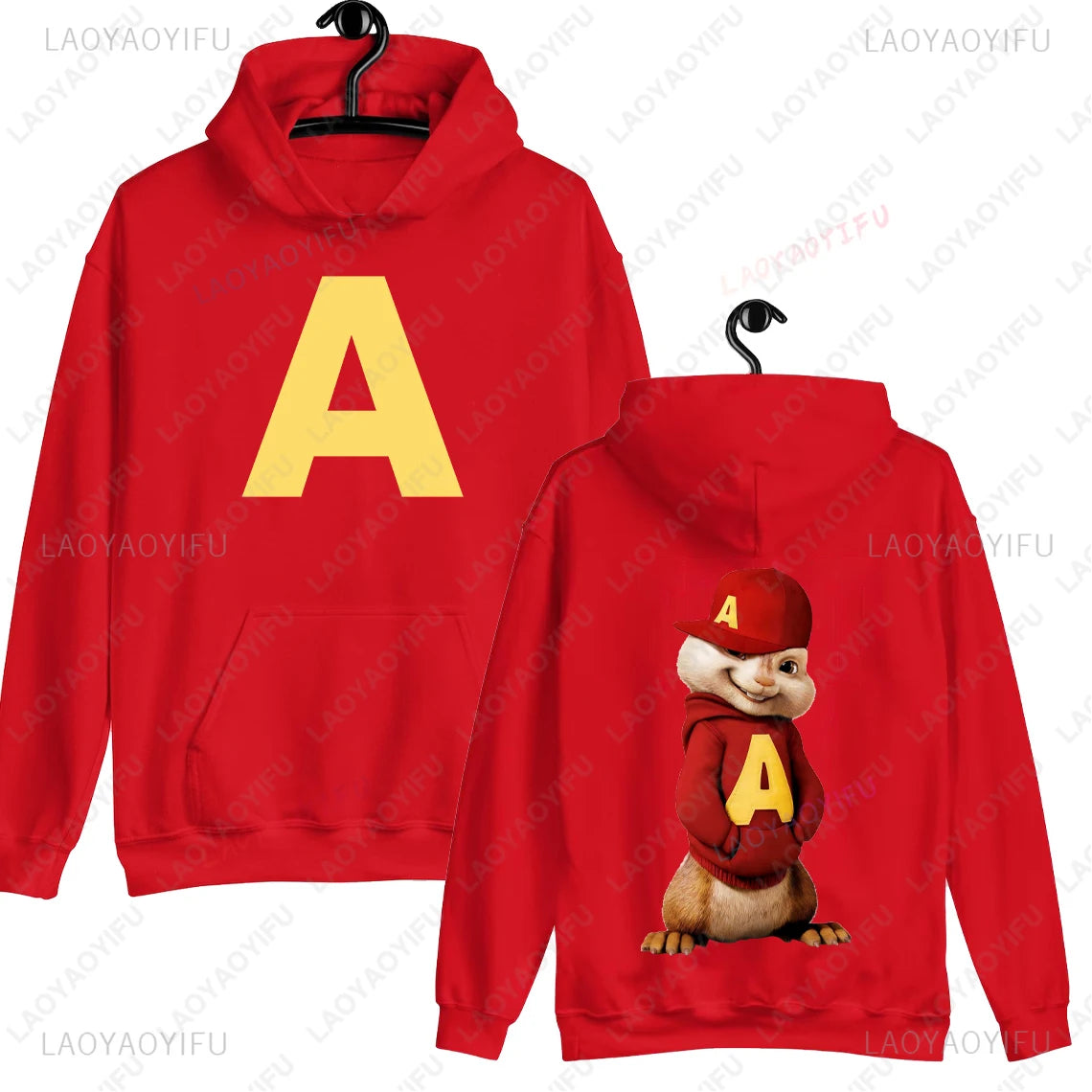Funny Alvin and The Chipmunks: The Squeakquel's Printed Hoodie Woman Man Drop Shoulder Sweatshirt Available Best Friend Pullover