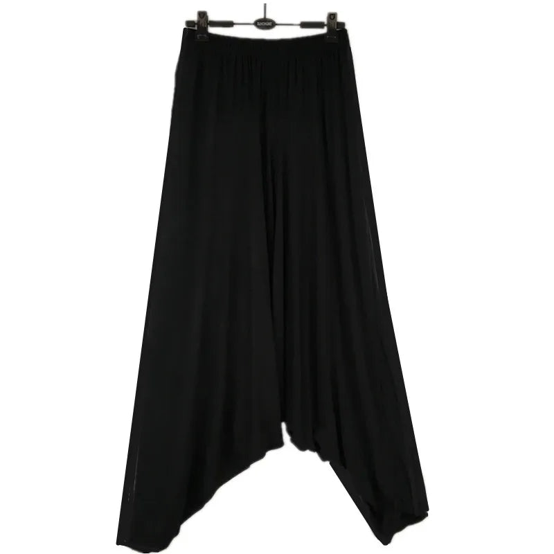 2025 Casual harem plants,loose women casual trousers,wide leg pants,pantskirt,  -  woman Big crotch pants,bloomers