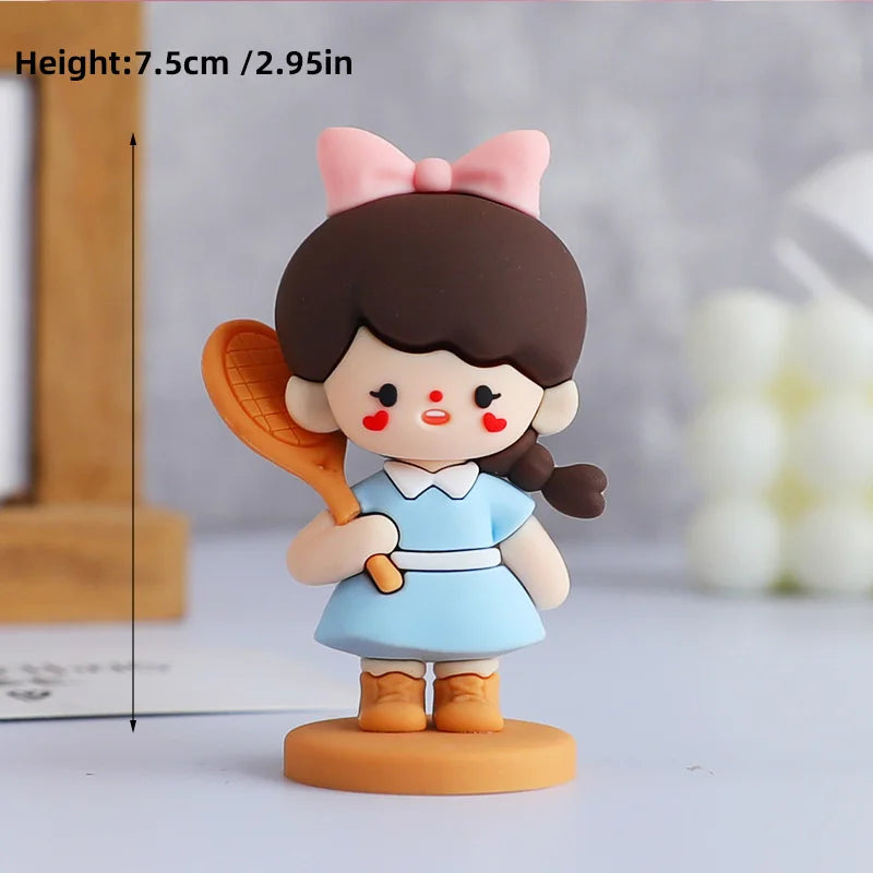 Valentine's Day Casual Wear Boys Girls Cake Decoration Cartoon Personality Couple Confession Doll for Birthday Cake Toppers