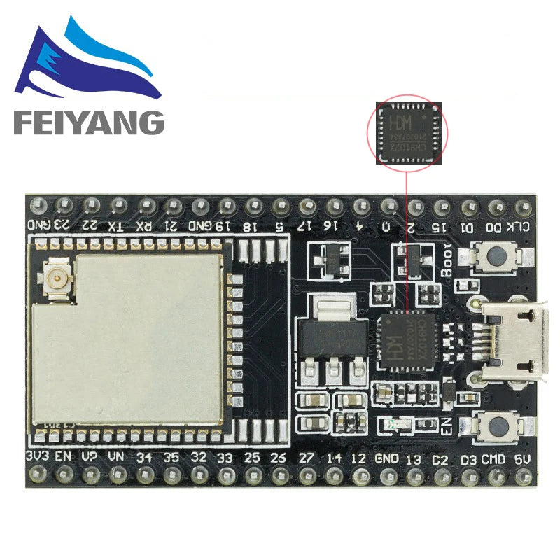 ESP32 Development Board WiFi+Bluetooth Ultra-Low Power Consumption Dual Core CPU ESP-32S ESP32-CAM 32D/U CH9102X