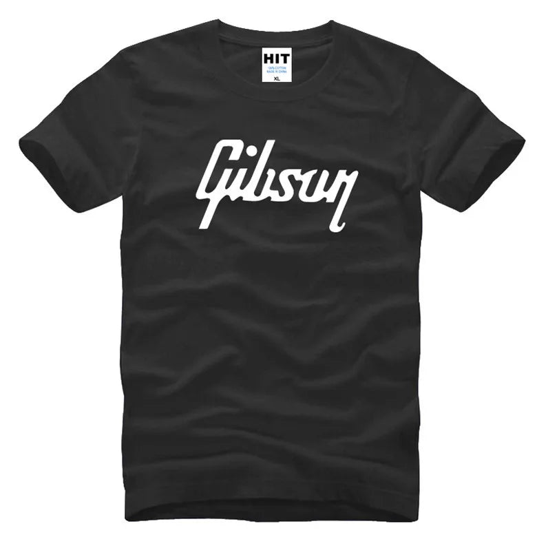 men tshirt luxury brand Gibson T Shirts Men Music Rock Man t shirt Short Sleeve T-Shirt Hip Hop Mens Tee Shirt Tops