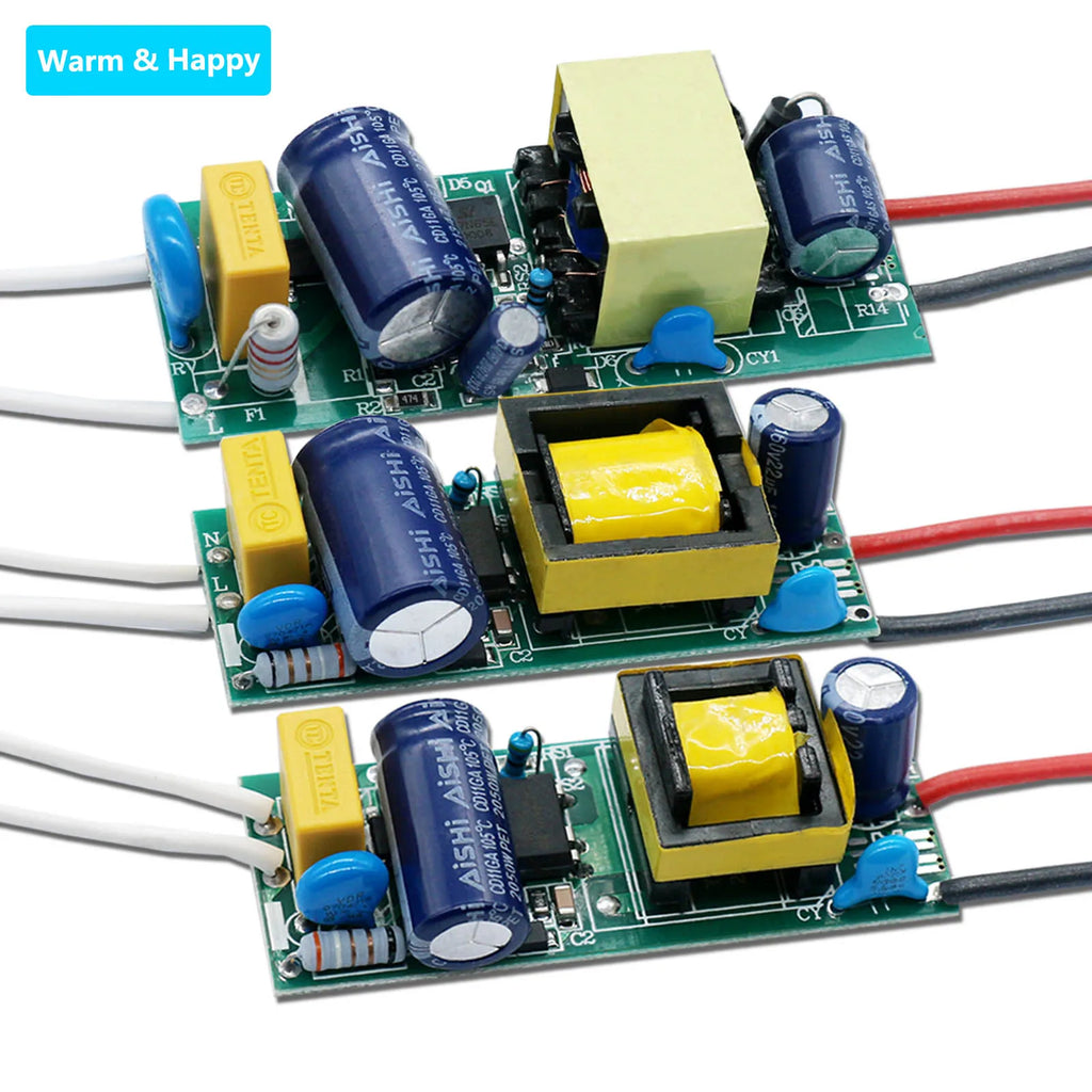 LED Driver 220V LED Power Supply 1-3W 4-7W 8-12W 15W 18W 24W 25W 30W 36W 300mA with Built-In Transformer Module LED Driver Board