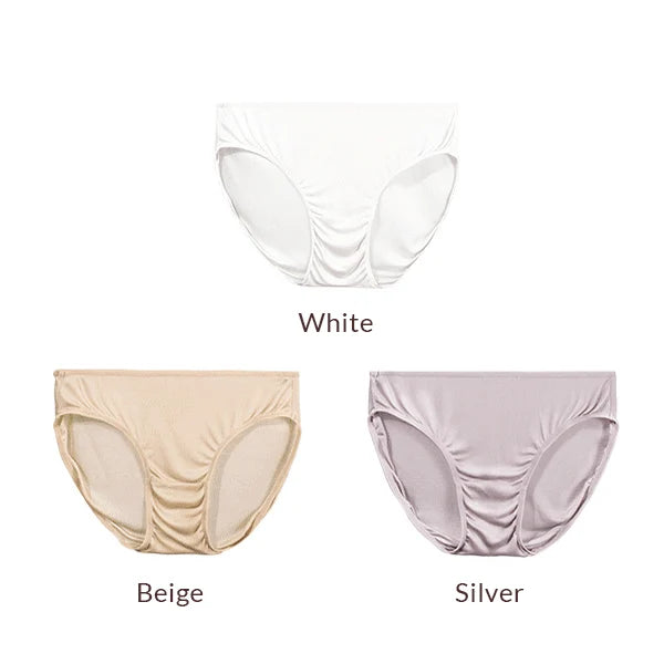 SuyaDream 3pcs/lot Women Panties 100%Natural silk Low-rise Briefs Healthy Basic Everyday Wear Underwears, Summer New Intimates