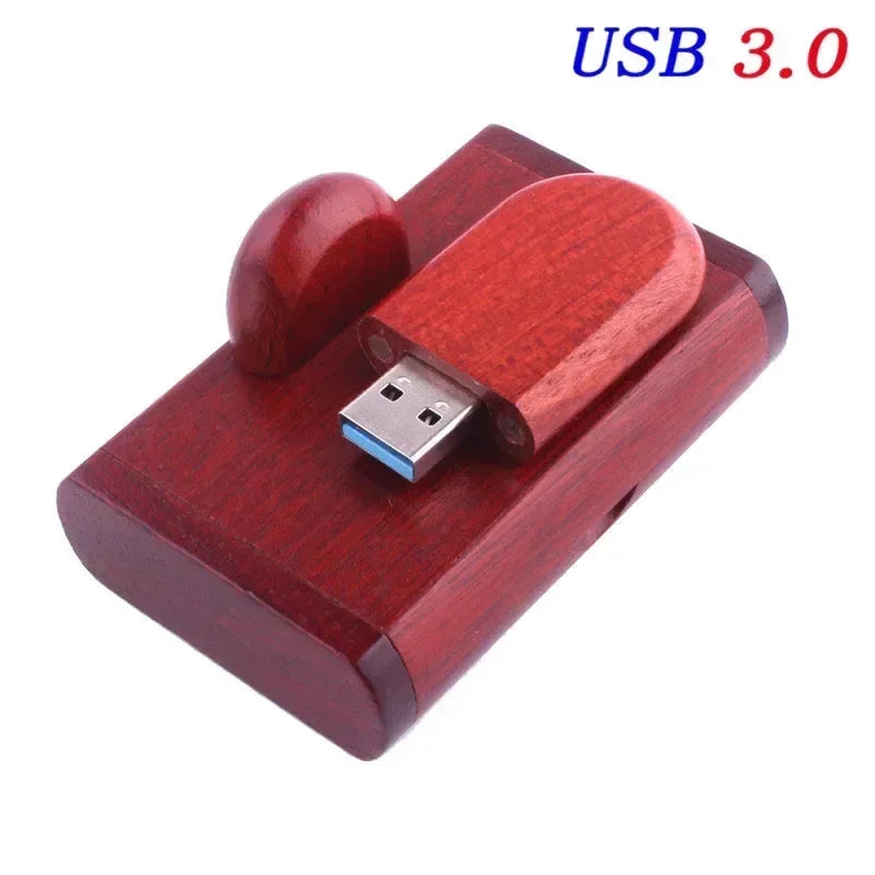 JASTER USB 3.0 High Speed LOGO Wooden Box Personal Logo Customer Pendrive 8GB 16GB 32GB 64GB USB Flash Drive Pen Drive U Disk