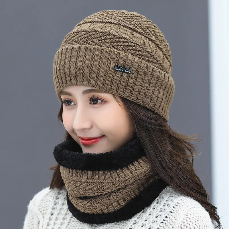 Hat: Winter tide warm, autumn and winter, woolen hat, fleece knitted hat, Korean cycling ear cap