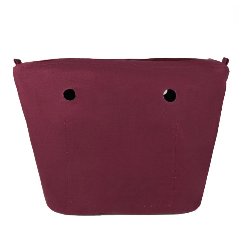 New Classic Size Solid waterproof Insert Inner Lining Insert Zipper Pocket for Obag O Bag handbag Silicone package accessories