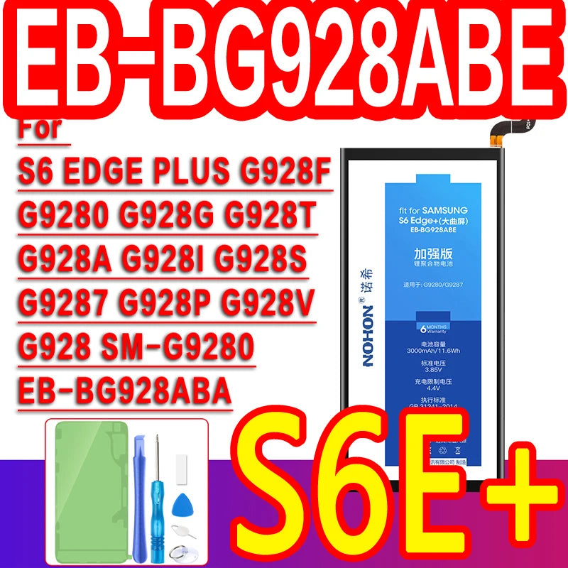 NOHON Battery For Samsung Galaxy S8 S9 Plus S10e S10 S20 Ultra S21 FE S10x Note 10 Plus 8 S7 Edge S6 S5 A50 A30 A30S Batteries