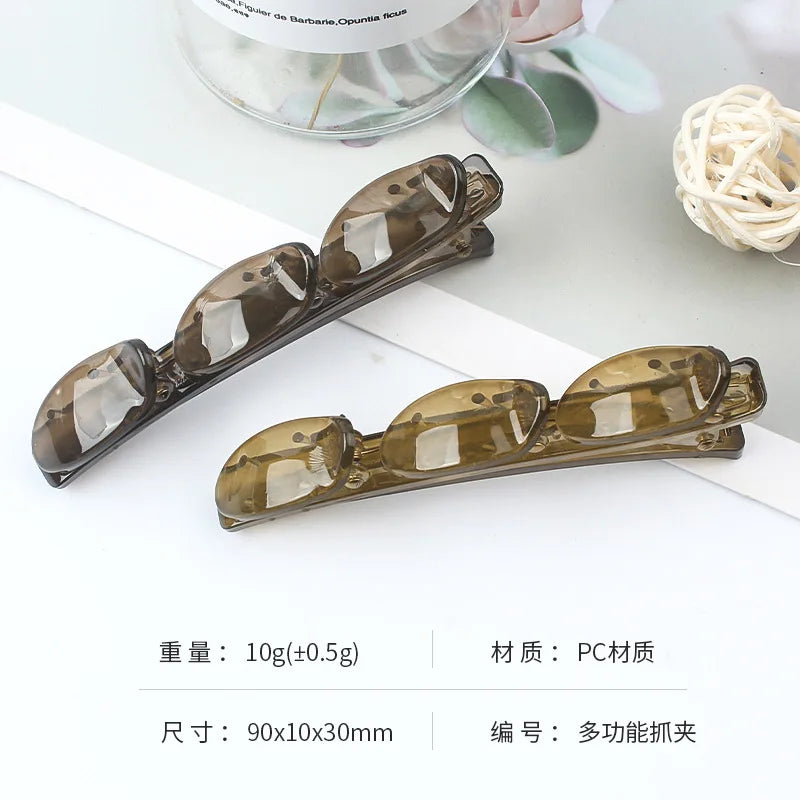 Plastic Edge Clip Hairpin Accessories Plus Size 9CM Fish Beak Hair Clip Multiple Styles Seamless Clip Girls Hair Accessoires