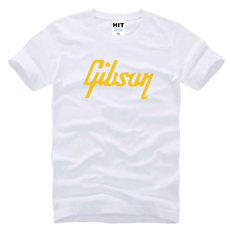 men tshirt luxury brand Gibson T Shirts Men Music Rock Man t shirt Short Sleeve T-Shirt Hip Hop Mens Tee Shirt Tops