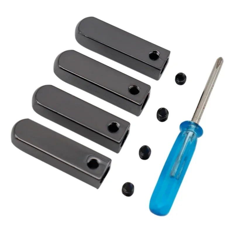 DIY Metal Aglets 4Pcs/Set Sneaker Shoestring Caps Tips for Laces Replacement Mirror Gold Silver Luxury Tape Ends Terminals