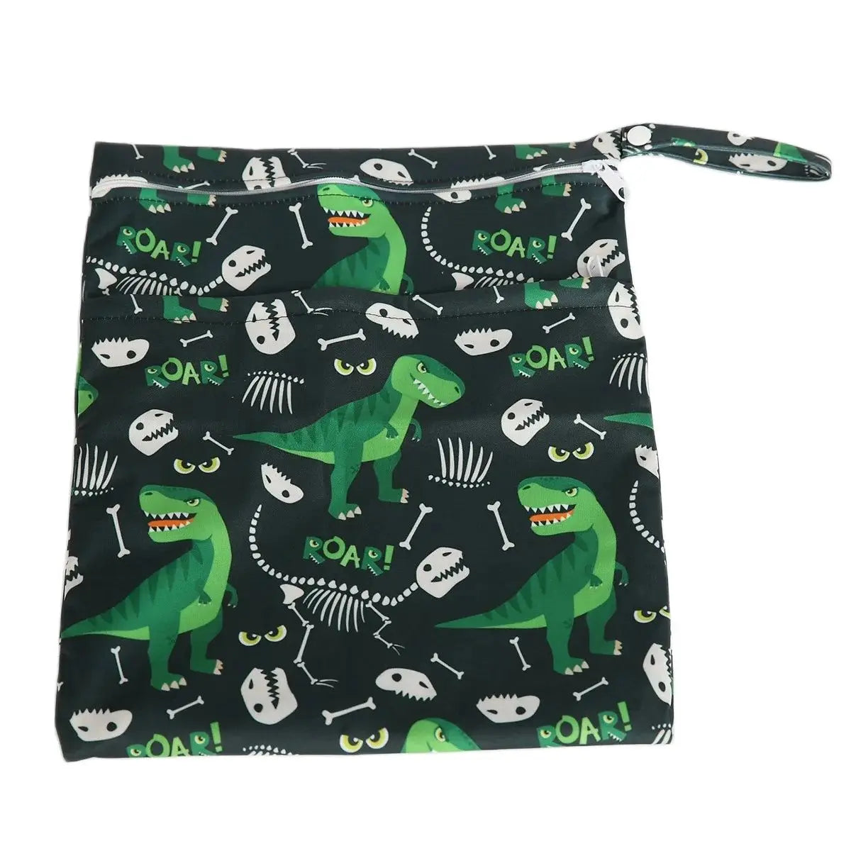 [Sigzagor]1 Wet Dry Bag Diaper Bag Nappy Bag Insert Two Zippered Baby Waterproof Reusable Skull Jack Skeleton 100 Designs