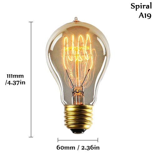 Edison bulb lampada retro lamp incandescent ampoule vintage E27 40w 220V For Decor Filament Bulb E27 Pendant Lights Antique Bulb
