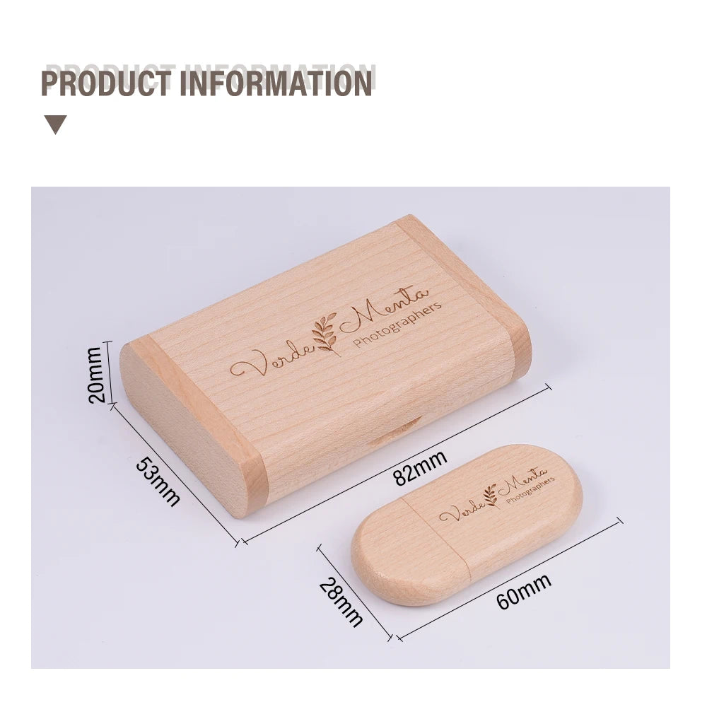 JASTER USB 3.0 High Speed LOGO Wooden Box Personal Logo Customer Pendrive 8GB 16GB 32GB 64GB USB Flash Drive Pen Drive U Disk