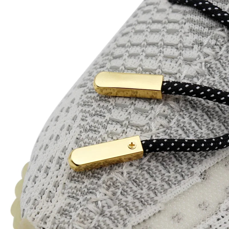 DIY Metal Aglets 4Pcs/Set Sneaker Shoestring Caps Tips for Laces Replacement Mirror Gold Silver Luxury Tape Ends Terminals
