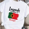 flag Legends were Born in Portugal  women's comfit t-shirt