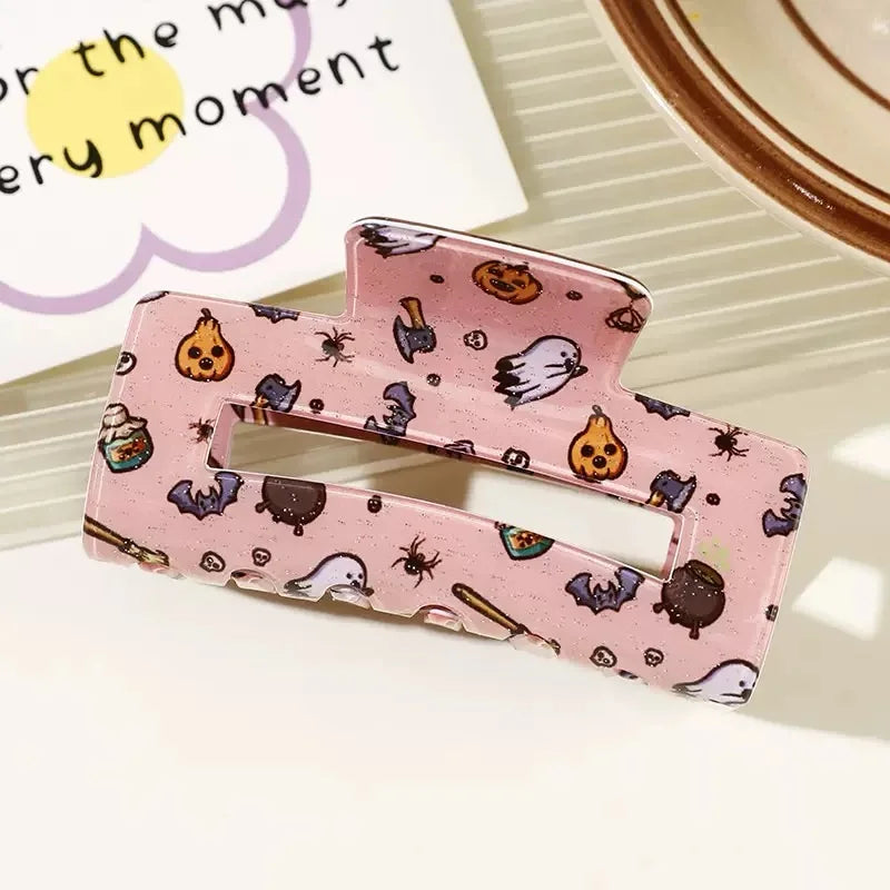 Halloween Theme - With Ghost/Pumpkin/Bat Patterns, Perfect For Holiday Party Costumes, Fashion Accessories For Women And Girls