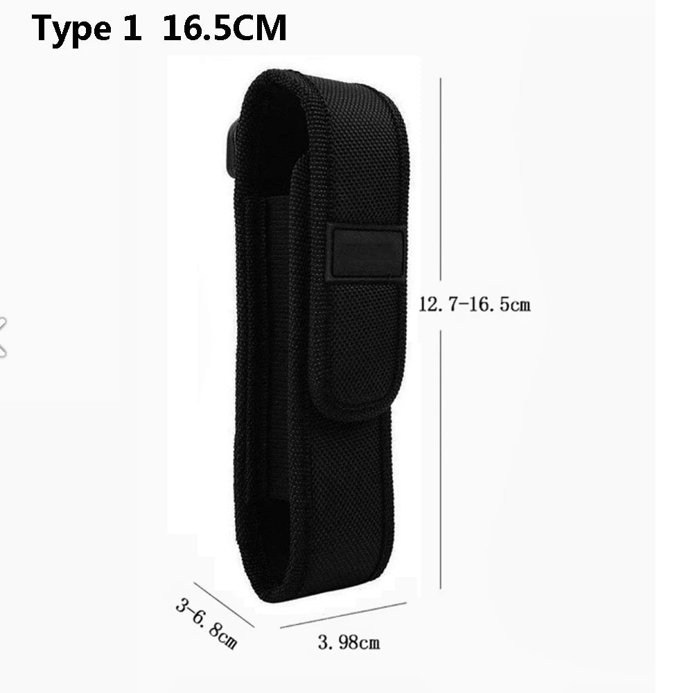 TZ20 Tactical Flashlight Molle Pouch Flashlight Holster Torch Pouch Cover Flashlight Case Belt Multitool Pouch Hunting Equipment