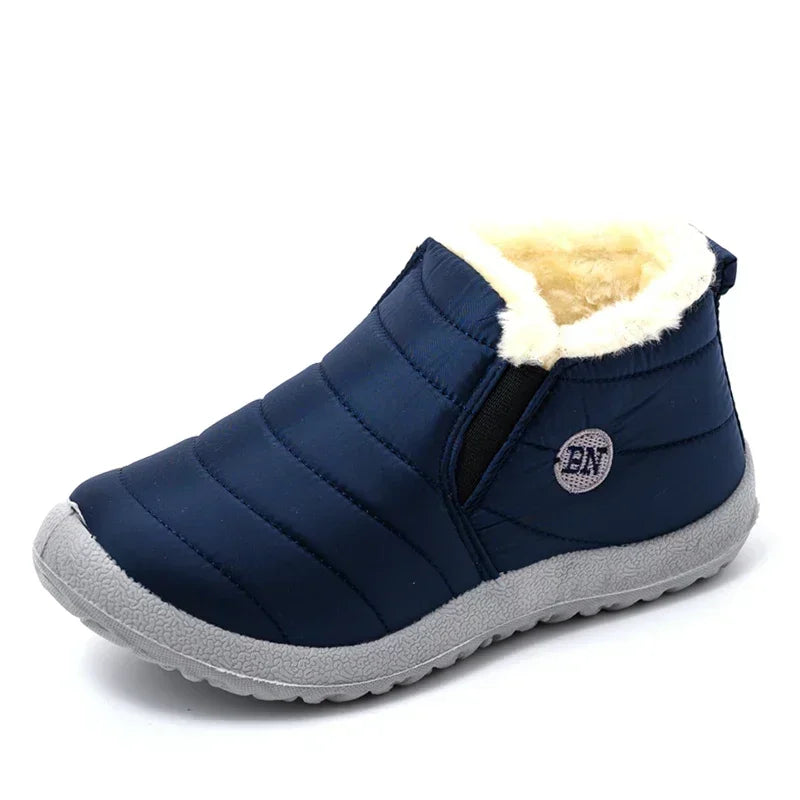 Winter Boots for Women Waterproof Snow Boots Botines Mujer 2025 New Slip on Plus Size Women Shoes Flat Couple Cotton Shoes Men