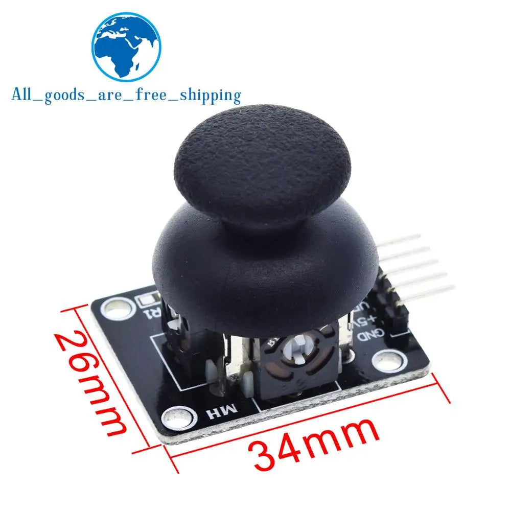 TZT 1/3/5PCS For Arduino  Dual-axis XY Joystick Module Higher Quality  PS2 Joystick Control Lever Sensor KY-023 Rated 4.9 /5