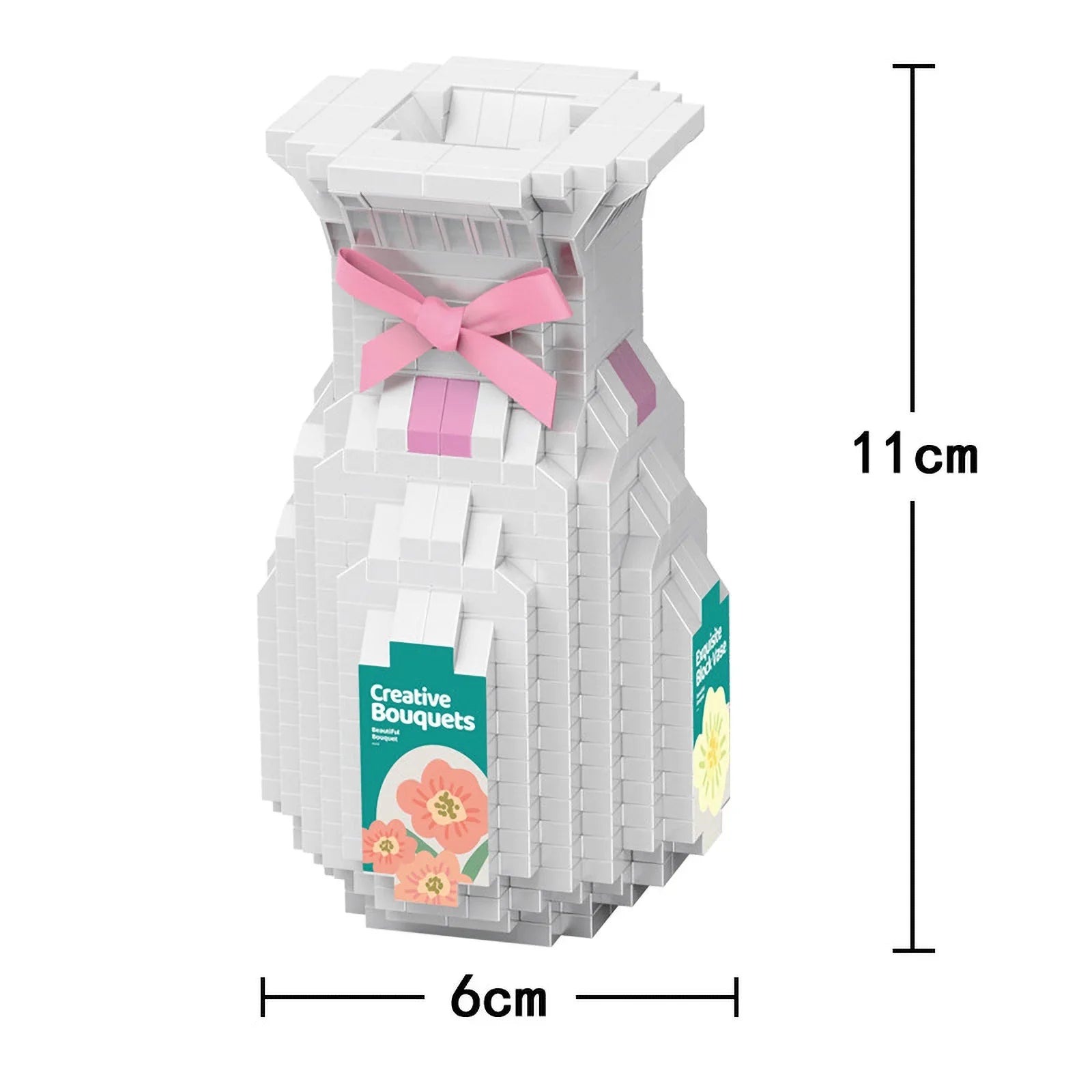 Valentine's Day Immortal Bouquet Creative Desktop Decoration Flowers Building Blocks Puzzle Simulation Toy Girls Gifts #T3