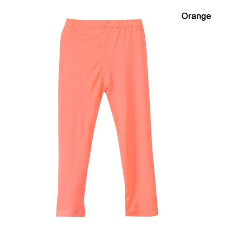 Girl Pants Soft Elastic Modal Cotton Kids Leggings Candy Color Girls Skinny Pants Trousers Solid Color 2-13Y Children Trousers