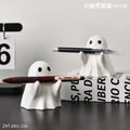 Halloween cute ghost ornament creative desktop decoration for friends birthday gift funny pen holder