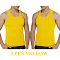 Tank Tops Men 100% Cotton Solid Vest Male Breathable Sleeveless Tops Slim Casual Gym Running Comfortable Undershirt Mens Gift
