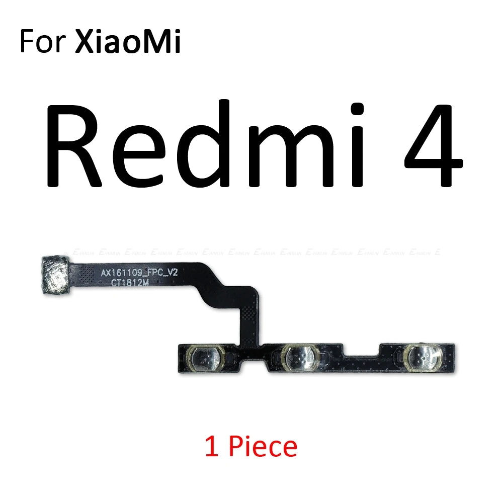For Xiaomi Redmi 3X 3 3S 4A 5 Plus Note 5 5A 2 4 3 Pro Special Edition 4X Global Power Switch On Off Volume Button Flex Cable