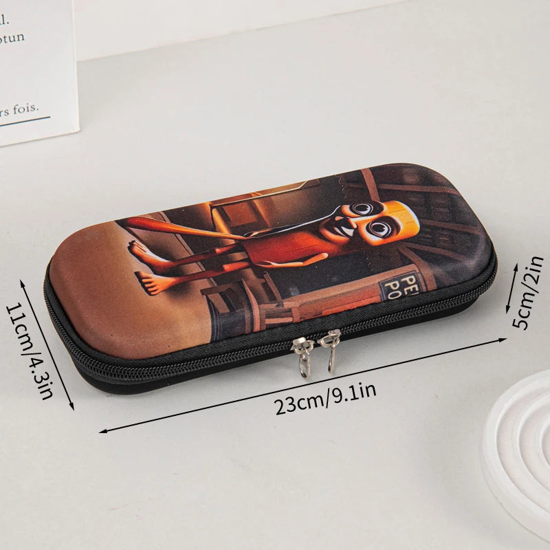 Italian Brainrot Pencil Case Tungtungtung Sahur Pencil Pouch Abstract AI Stationery Bag Back to School Pen Bags Pencil Pouch