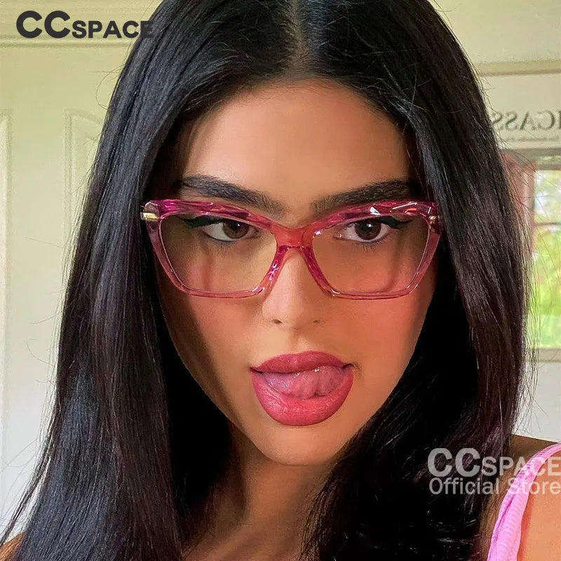 45591 Fashion Square Glasses Frames Women Trending Styles Brand Optical Computer Glasses Oculos De Grau Feminino Armacao