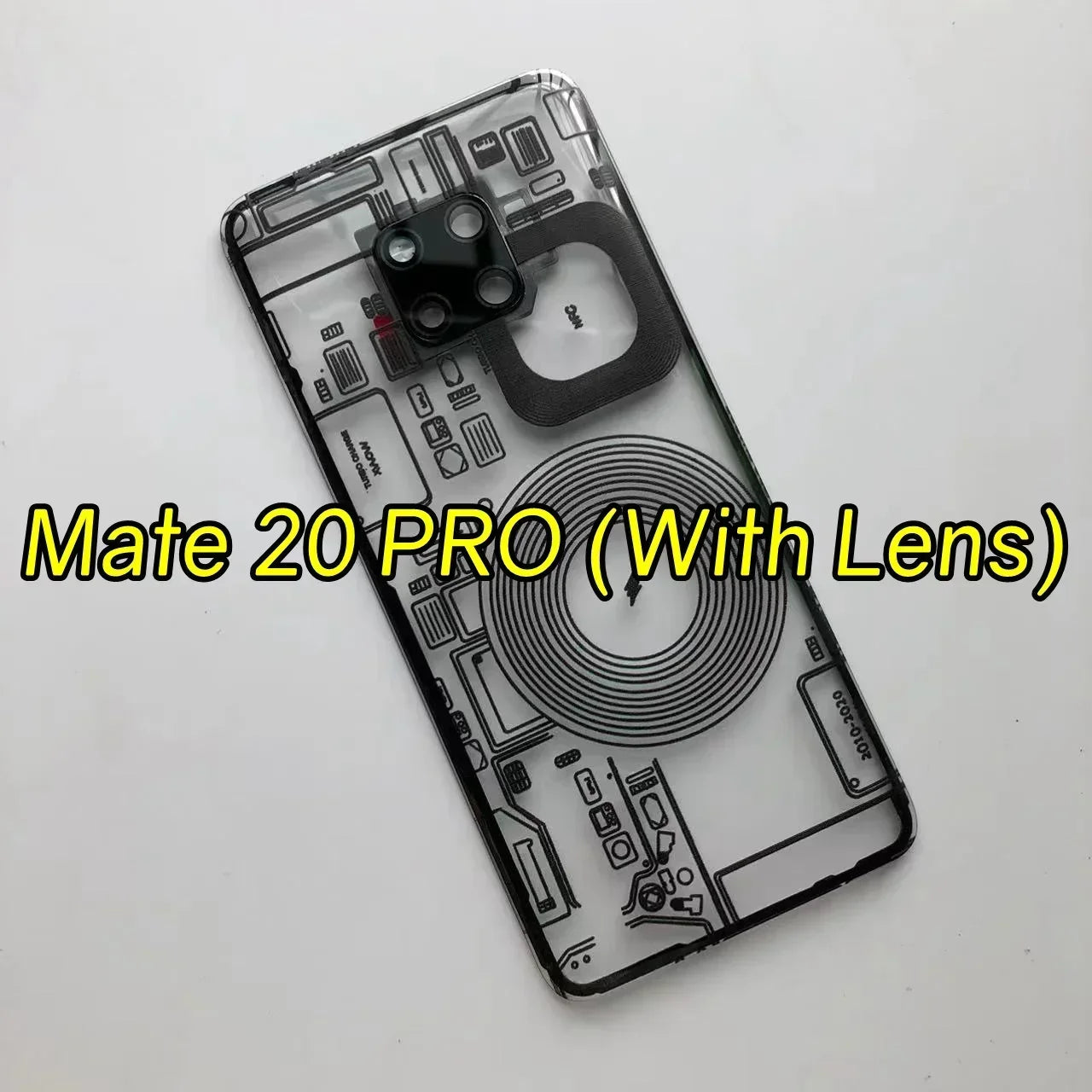 Glass Back Cover For Huawei Mate 20 Pro Battery Door Panel Rear Housing Case With Camera Lens Replacement+Adhesive Sticker